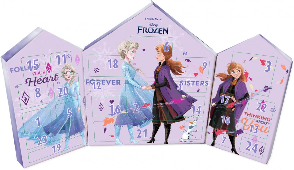 Disney Adventskalender Frozen Karton Paars/roze 25-delig