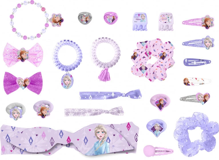 Disney Adventskalender Frozen Karton Paars/roze 25-delig - Afbeelding 2