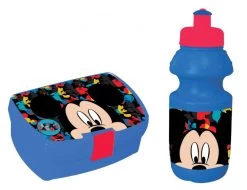 Disney Lunchset 350 Ml Mickey Mouse Blauw/rood 2-delig