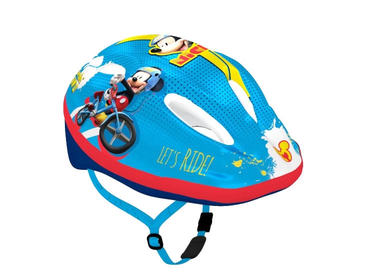 Disney Fietshelm Mickey Mouse Junior Blauw Maat 52/56 Cm