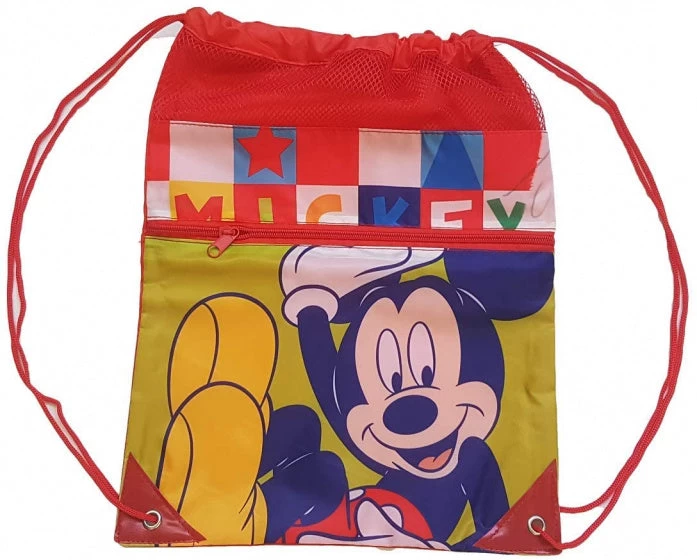 Disney Gymtas Mickey Mouse Junior 42 Cm Polyester Rood/geel