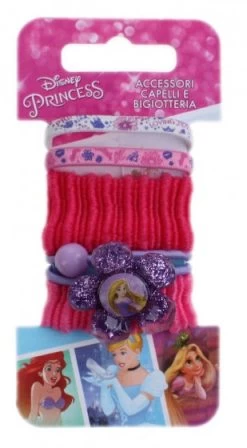 Disney Haarelastiekjes Princess 5-delig Roze