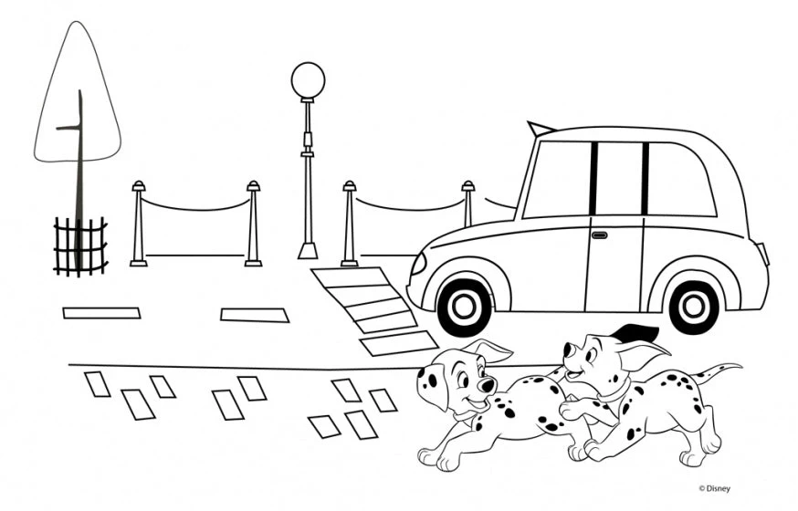 Disney Kleur- En Stickerboek 101 Dalmatiërs 23 X 33 Cm Blauw - Afbeelding 4