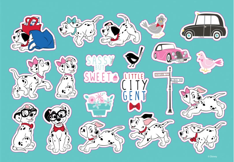 Disney Kleur- En Stickerboek 101 Dalmatiërs 23 X 33 Cm Roze - Afbeelding 3