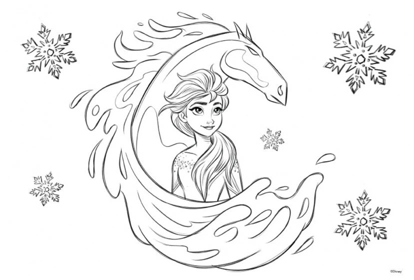 Disney Kleur- En Stickerboek Frozen 2 Junior 23 X 33 Cm Paars - Afbeelding 5