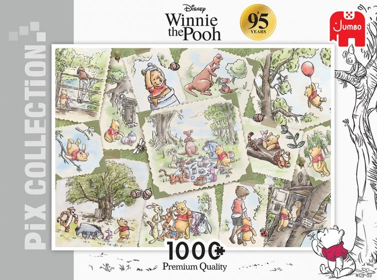 Disney Legpuzzel Winnie The Pooh 95th Anniversary 1000 Stukjes - Afbeelding 2