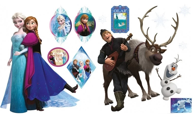 Disney Muurstickers Frozen Familie