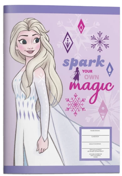 Disney Notitieboek Frozen Junior A3 Papier Paars