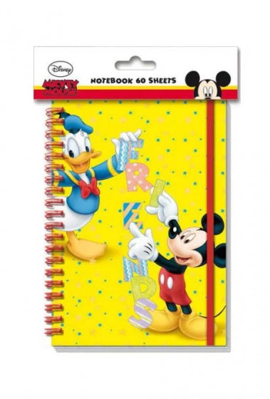 Disney Notitieboekje Mickey Mouse Junior A5 Papier Geel