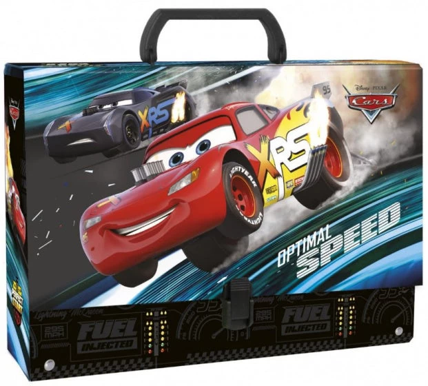 Disney Opbergkoffer Cars Junior 33 X 24 Cm Karton Zwart/rood