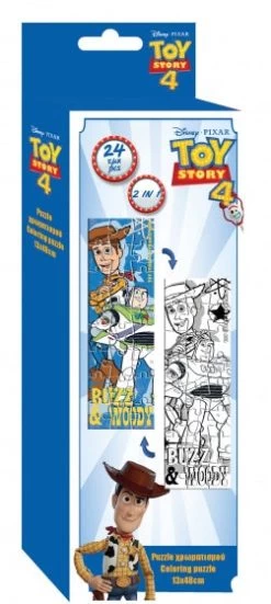 Disney Legpuzzel/kleurplaat Toy Story Junior Karton 24 Stukjes