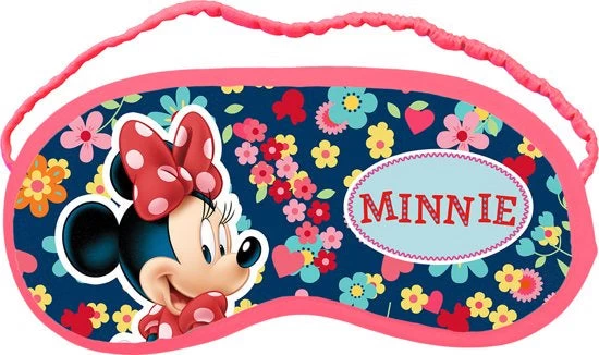 Disney Slaapmasker Minnie Mouse 18 X 8,5 Cm Blauw/roze