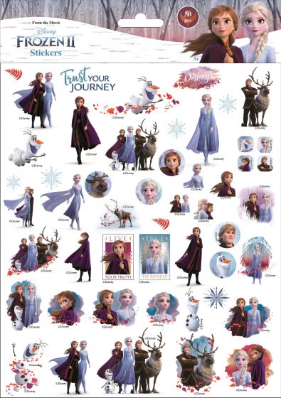 Disney Stickers Frozen II Meisjes 25 X 21 Cm Ijsblauw 50 Stuks