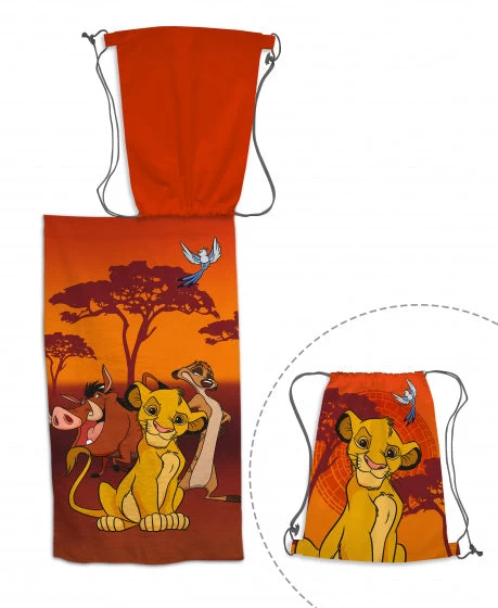 Disney Strandlaken Lion King Junior 70 X 140 Cm Katoen Oranje - Afbeelding 2