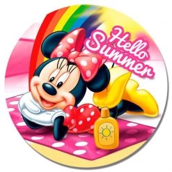 Disney Strandlaken Minnie Mouse 120 Cm Polyester Roze