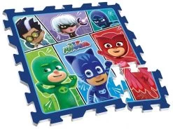 Disney Vloerpuzzel PJ Masks Junior 88 Cm Blauw 9-delig