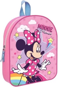 Rugzak Minnie Mouse Stars En Rainbows - 28x22x10 Cm - Kinderrugzak Disney Minnie Mouse