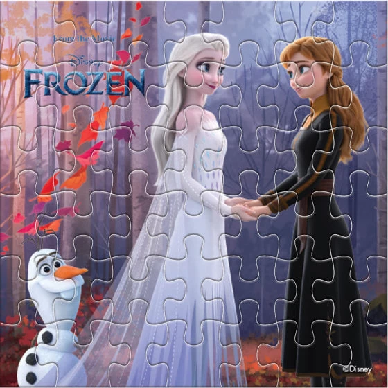 Disney Kleurpuzzeltoren Frozen Junior 13 Cm Paars 24 Stuks - Afbeelding 2