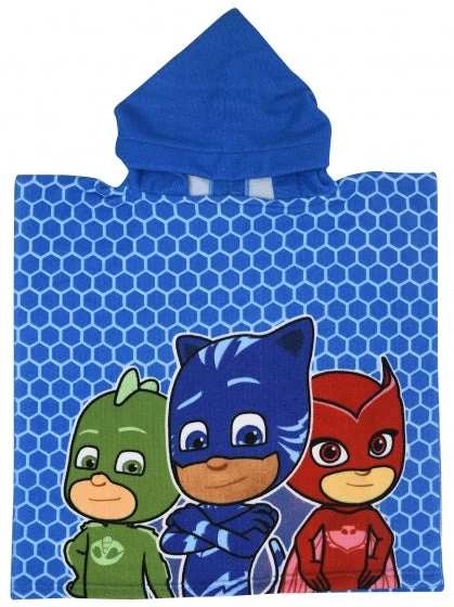 Disney Badponcho PJ Masks Blauw 50 X 100 Cm
