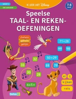 Disney Speelse Taal- En Rekenoefeningen 7-8 Jaar